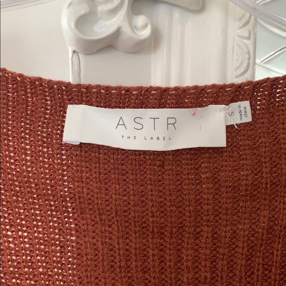 ASTR The Label Copper Faux Wrap Sweater - Picture 4 of 7